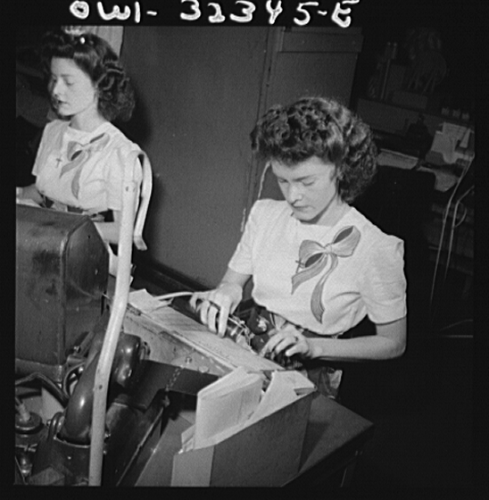 Western Union Telegraph Operator Historic Photo Print Muriel Pare 1943 