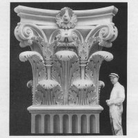 monumental terra cotta composite capital