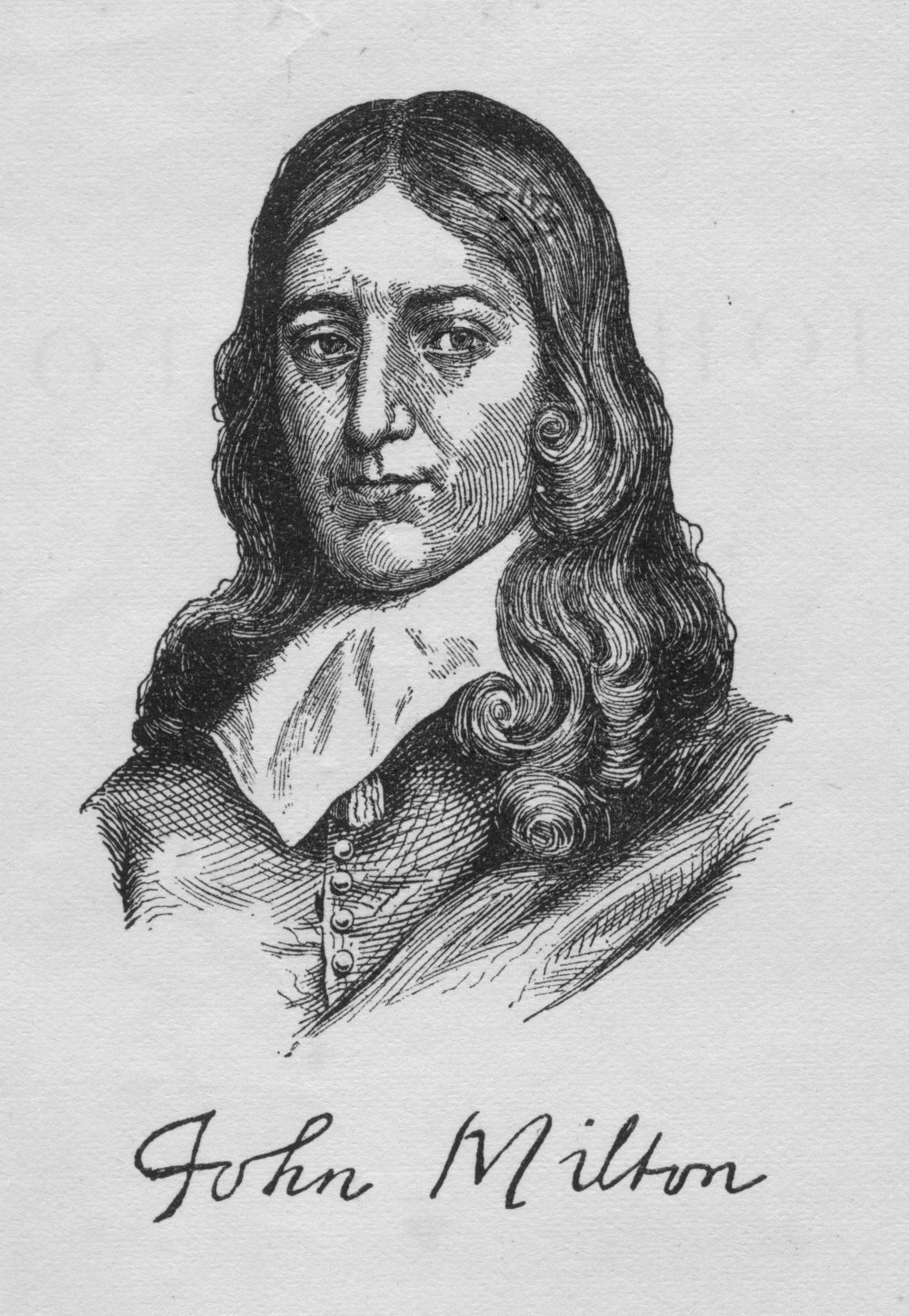 Portrait of John Milton