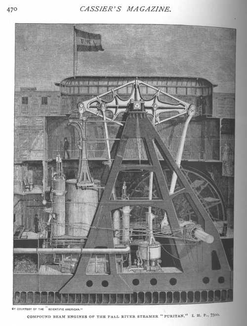 Steamer Puritan's engines
