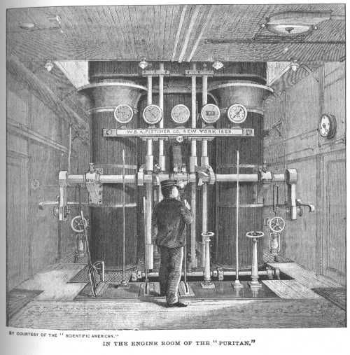 Steamer Puritan's engines