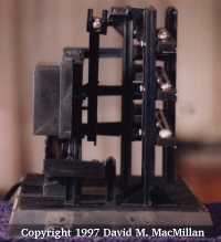 Arrow clock, left side